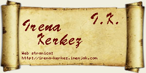 Irena Kerkez vizit kartica